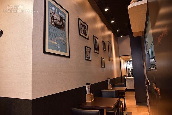 5. 善用每個小空間擺設桌椅,牆面也以美食圖片佈置,相當賞心悅目。