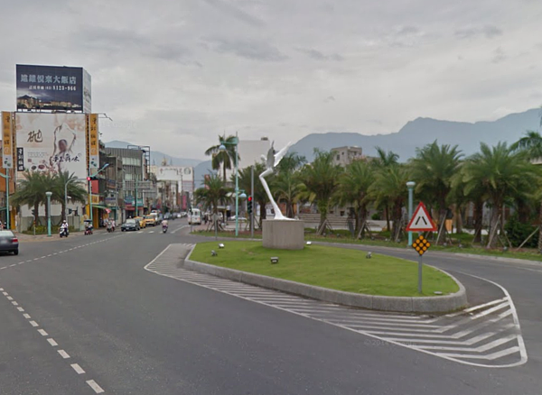 花蓮中正路為易肇事路段。(翻攝自Google Map)