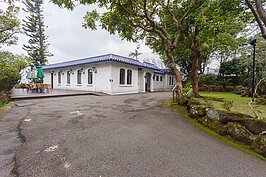 林語堂故居是由林語堂先生於五十五年親自設計並監工完成，整體格局類似中國固有三合院設計，但是外觀上卻是融入西式的樣貌，體現出林語堂先生在國外受教育時的西方觀念。