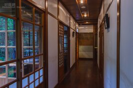 草山行館內日式走廊一景。