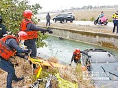 轎車掉入嘉南大圳　駕駛凍死