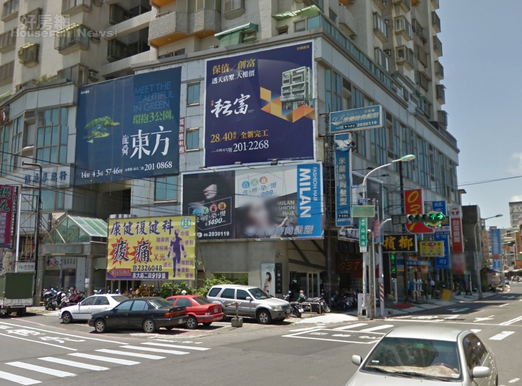 台南永康建案廣告。（翻攝自Google Map）