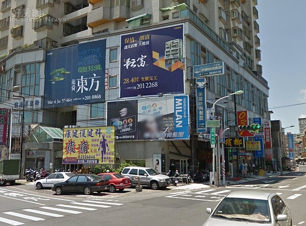 台南永康建案廣告。（翻攝自Google Map）