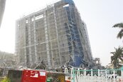 台南強震　歸仁區飯店未開幕變危樓