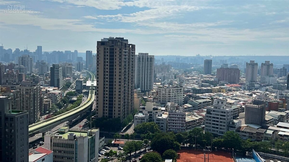 台中市西屯區房市空拍。圖/鄉林不動產研究室提供