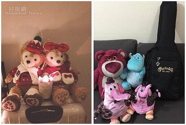 8. 怪獸電力公司藍毛怪、腦筋急轉彎貓象小彬彬等都是菲奈的收藏。