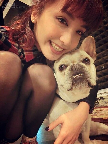 9. 菲奈家每次回家最期待的就是與狗寶貝「哈嚕」玩耍,現在整個家都是牠的地盤。