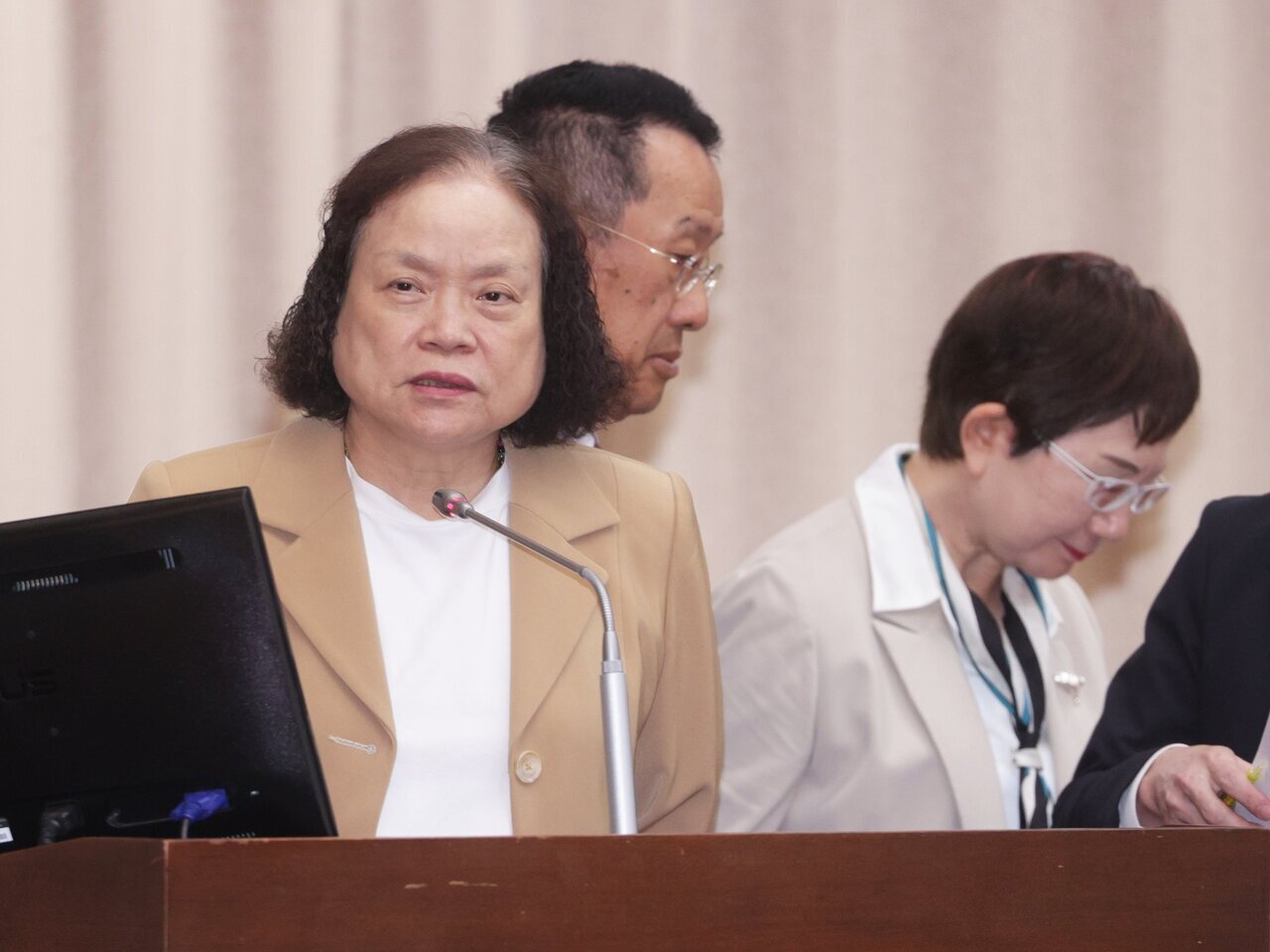 主計長陳淑姿（左）。記者潘俊宏／攝影 