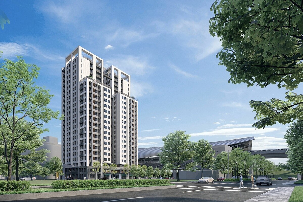 三重區三重段停車場及青年社會住宅模擬圖。圖／新北市政府提供