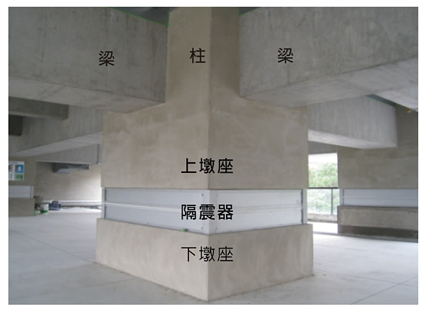 隔震墊(器)能使建物更安全。(翻攝自國家地震工程研究中心)