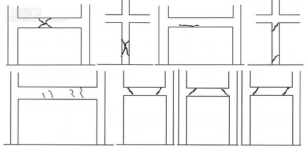 梁柱若有裂縫,必須立刻請專業人員到場鑑定。(翻攝自震災後住家房屋自我檢查手冊)
