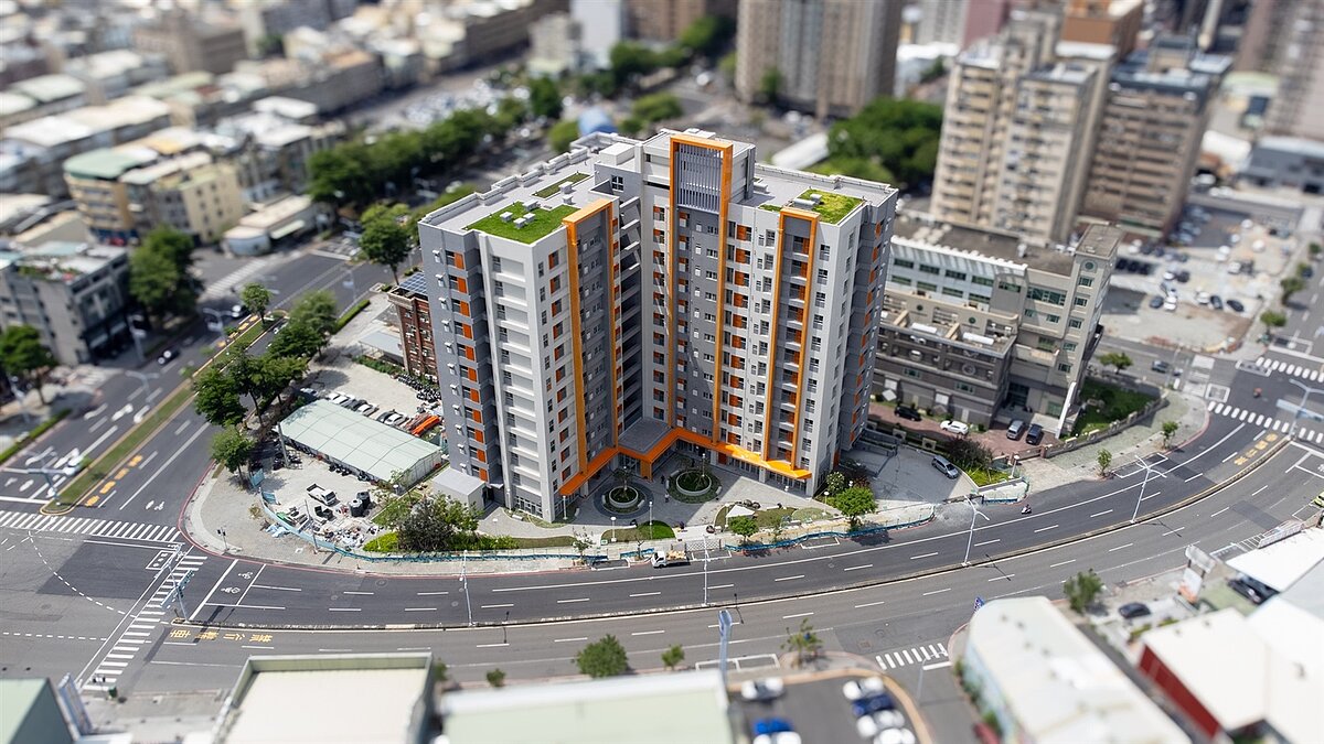 福山安居位於左營華夏路、重忠路與博愛四路街廓。圖／國家住都中心提供