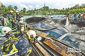 高溫飆38.5℃破紀錄　自來水園區太陽能板自燃 