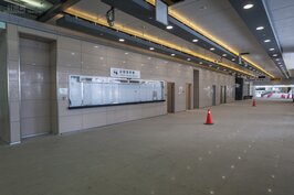 目前台中新車站在硬體設施已經趨近於完成。