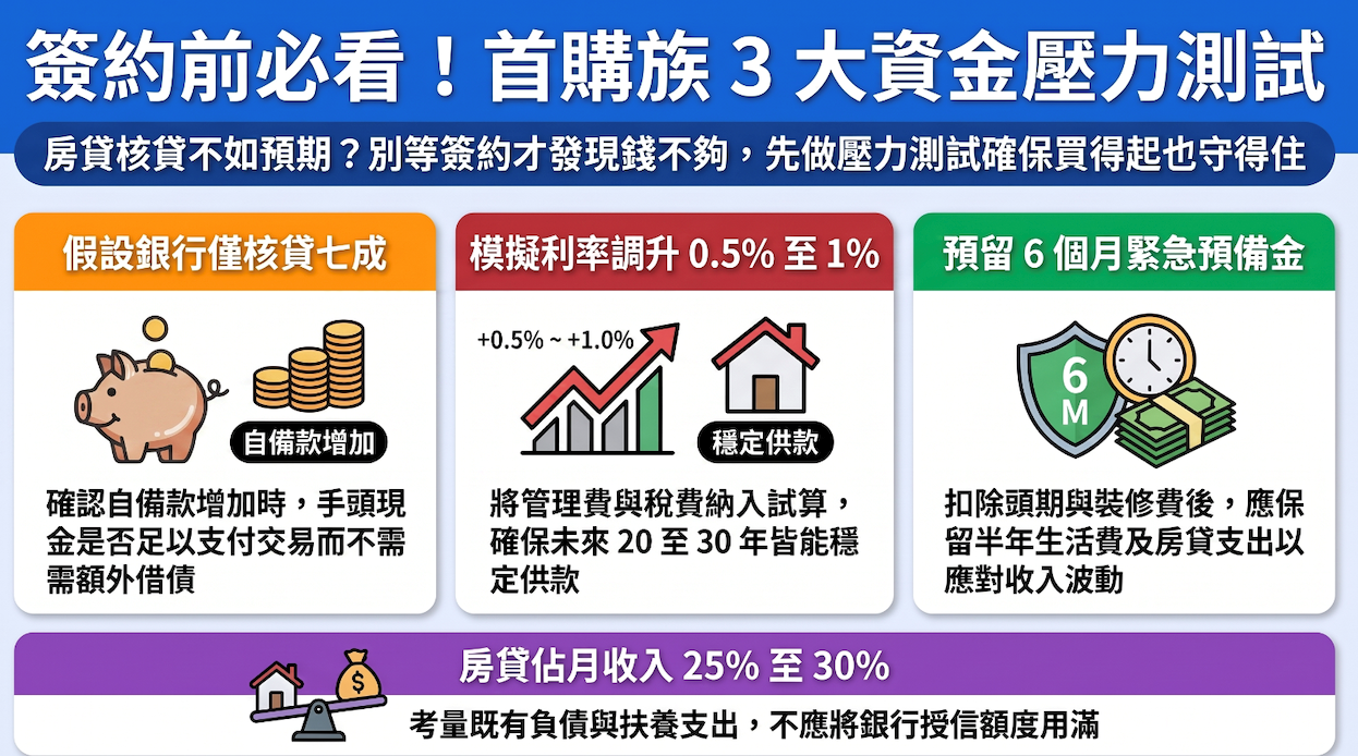 銀行核貸成數受房屋條件、申貸人財務狀況及授信政策影響,不一定能貸到預期的八成。。圖/AI協作