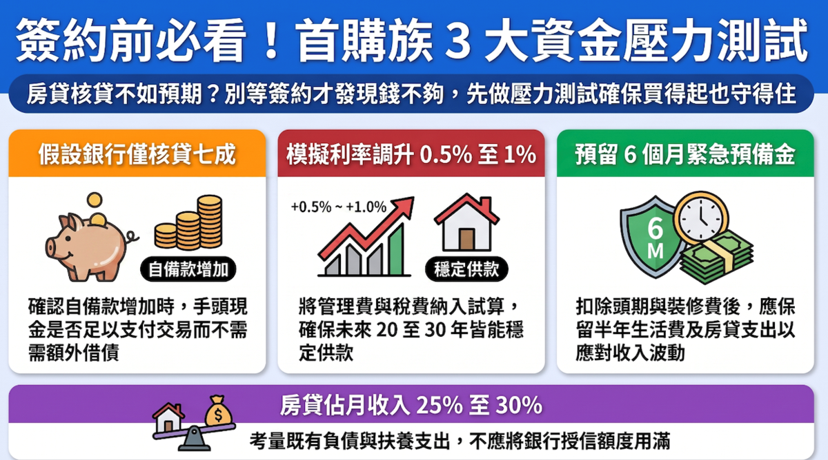 銀行核貸成數受房屋條件、申貸人財務狀況及授信政策影響，不一定能貸到預期的八成。。圖／AI協作