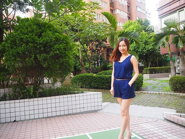 3.台北家樓下中庭，種滿綠色植物看了很舒服。
