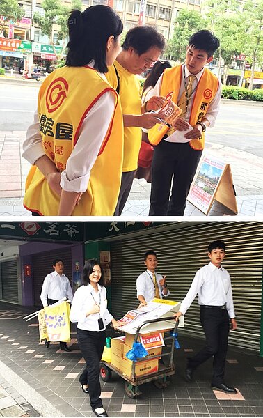 永慶房屋忠孝復興直營店房仲協助壓制嫌疑犯,被路過民眾大讚「超給力」。(永慶房屋提供)