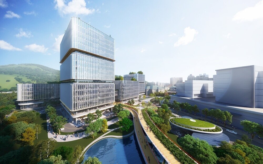 新店寶高智慧產業園區未來開發示意圖。圖／新北市政府提供