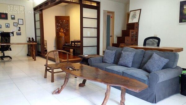 3和室、書房和客廳相鄰,動線很協調。