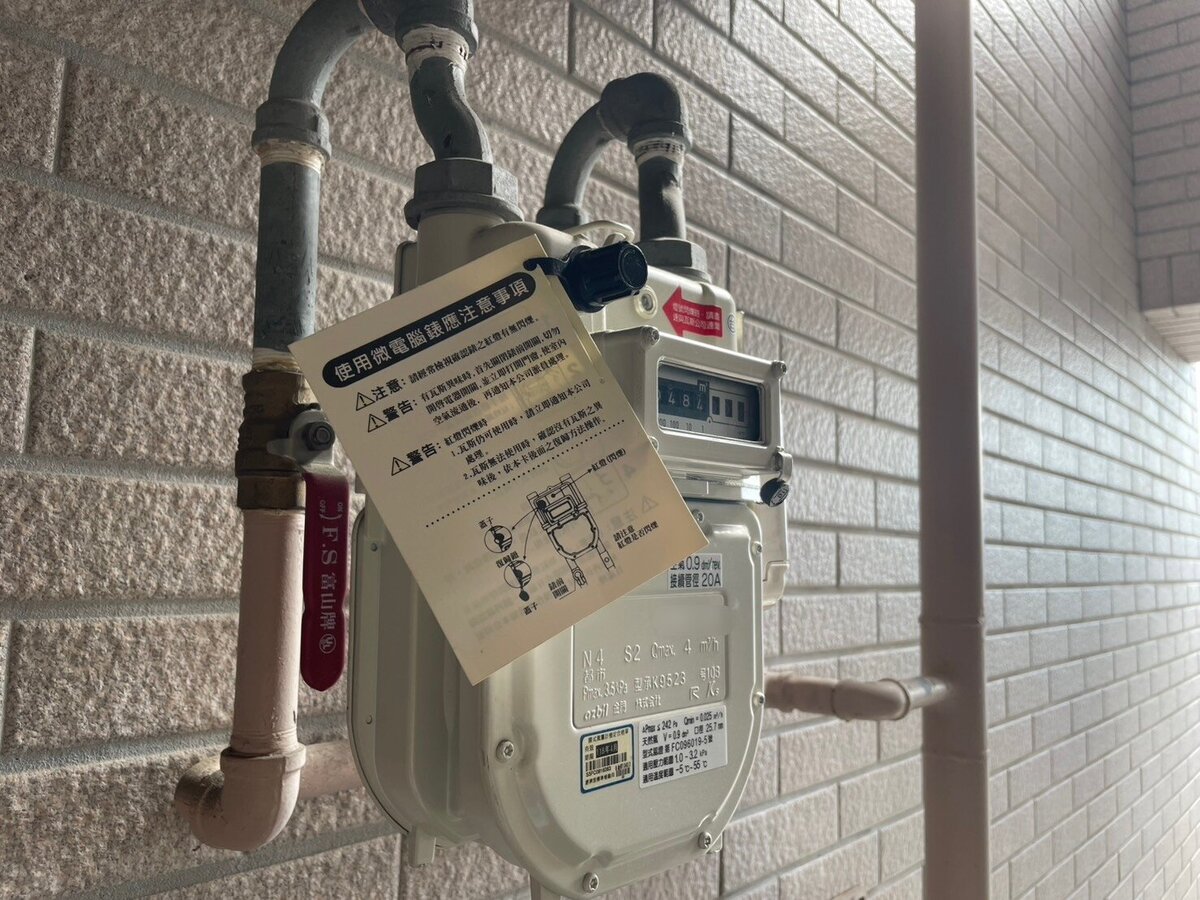 具地震遮斷功能的微電腦瓦斯表。圖/台中市消防局提供