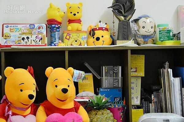 7.Ray另外還有滿滿的小熊維尼周邊產品,她覺得有他們陪伴彈琴時心情會大好。
