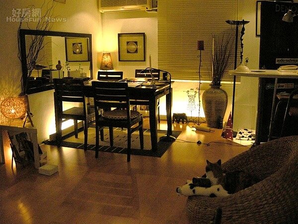 5.	以鏡子增加折射空間感。
