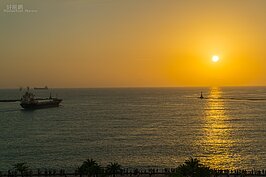 西子灣的日落令人心醉。 