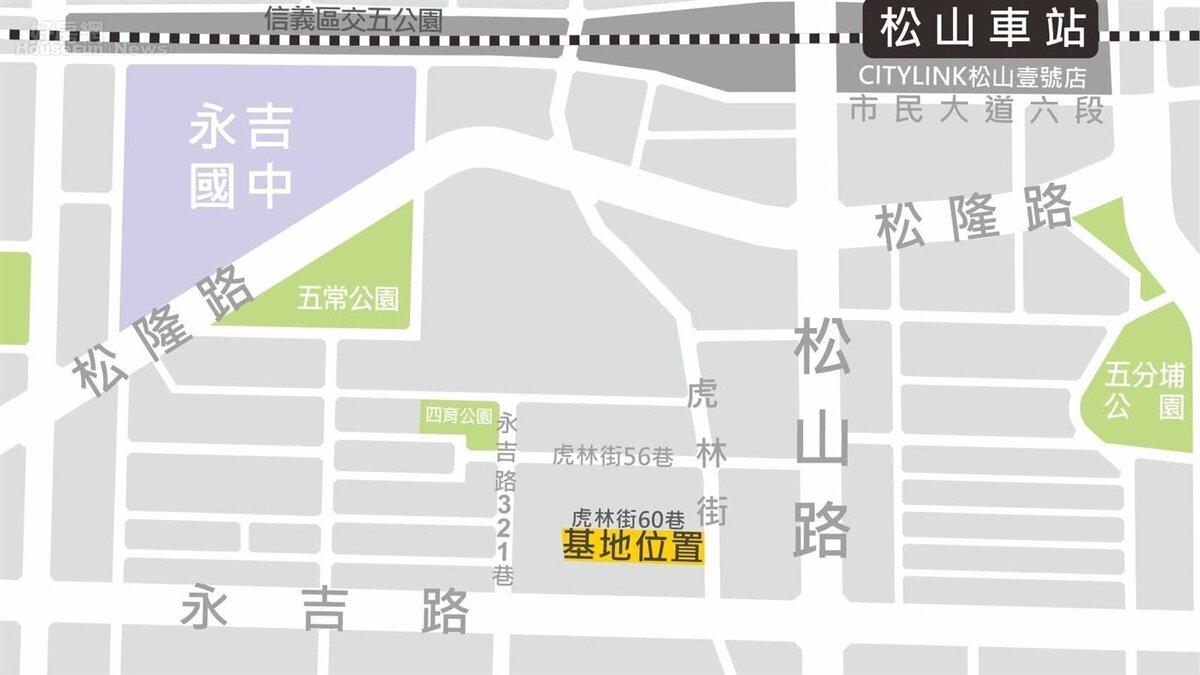 台北市7599首案「吉春賞」基地位置圖。圖/台北市住都中心提供