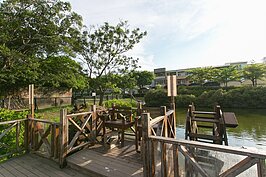 自認腳力不錯的可以來踩踩水車，包準踩沒幾分鐘就會腿軟。