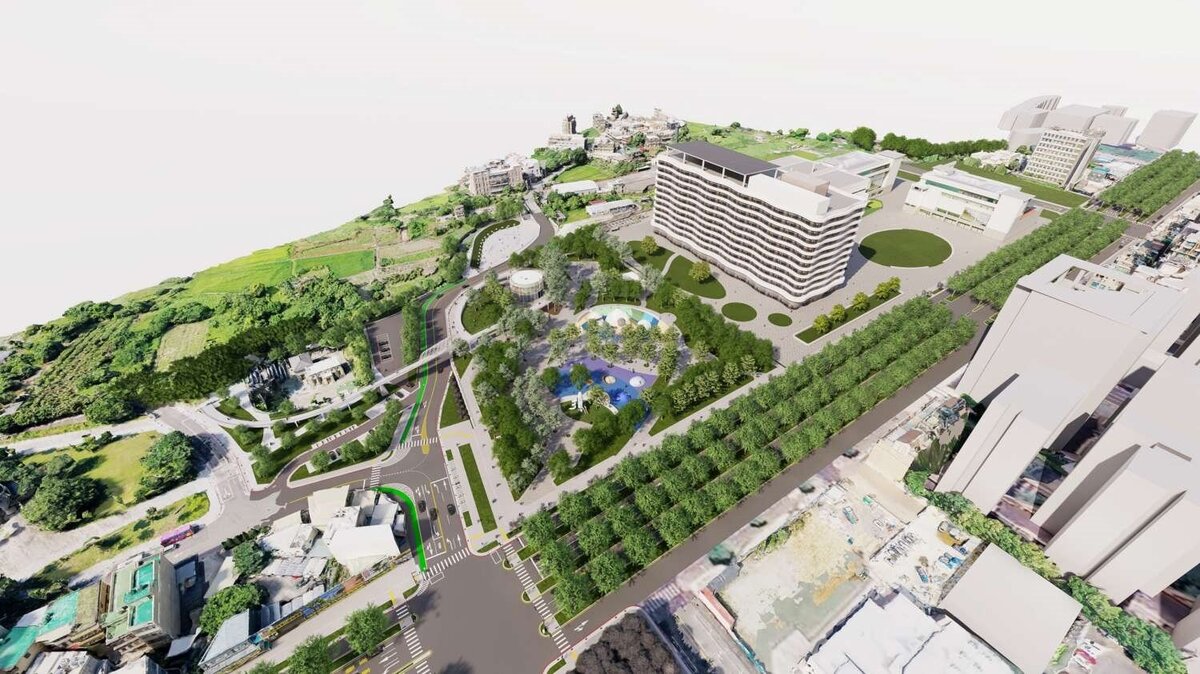 中油油庫市地重劃開發願景。圖/新竹市地政處提供
