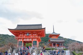 紅葉熱門時段到清水寺遊玩最好起個大早前往，要不然一堆觀光客湧入可能會讓人遊興全無。