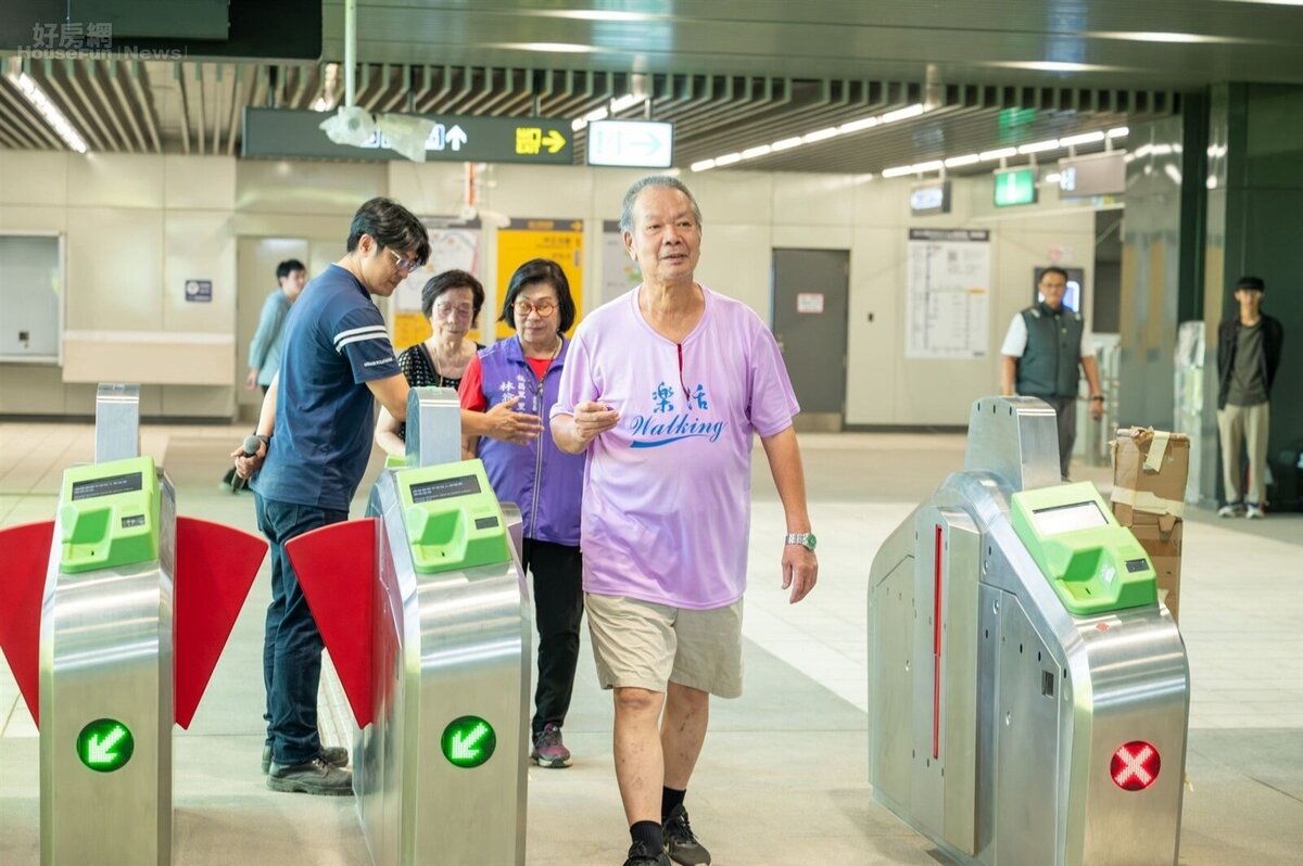 南竹中正北站是綠線首座開放市民參觀的車站。圖/桃園市政府