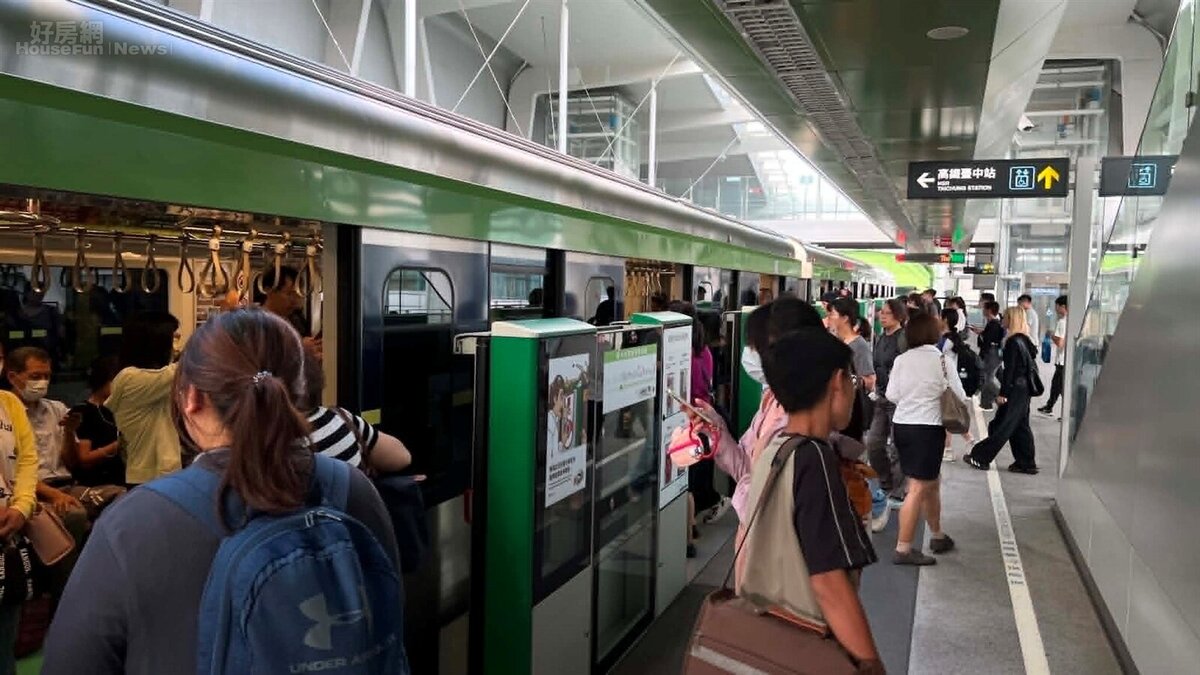 捷運已逐步融入台中市民日常通勤與生活交通。圖/鄉林不動產研究室提供