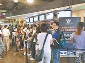 北台風雨小　人潮逛街看電影