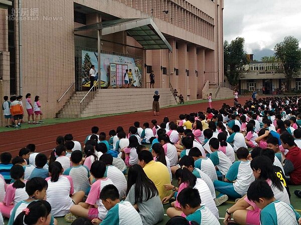 9月23日新店國小兒童朝會提案發表活化空間(新北市城鄉局提供)