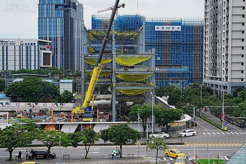 聯發科新竹高鐵辦公大樓正在興建中。圖／國產建材實業提供