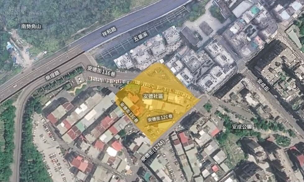 「新店安德案」基地位置。圖／國家住都中心提供