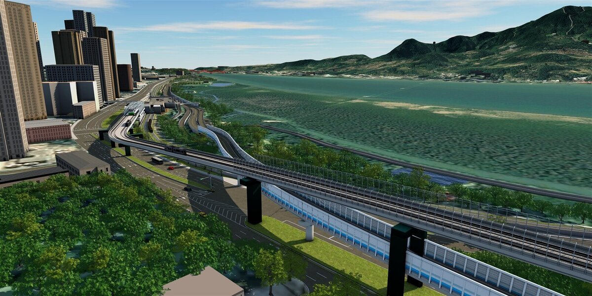 淡北道路預計今年底完成淡金高架橋護欄施作,以及民權路的主線高架橋墩等重要工項。圖為完工模擬圖。圖/新北市政府提供