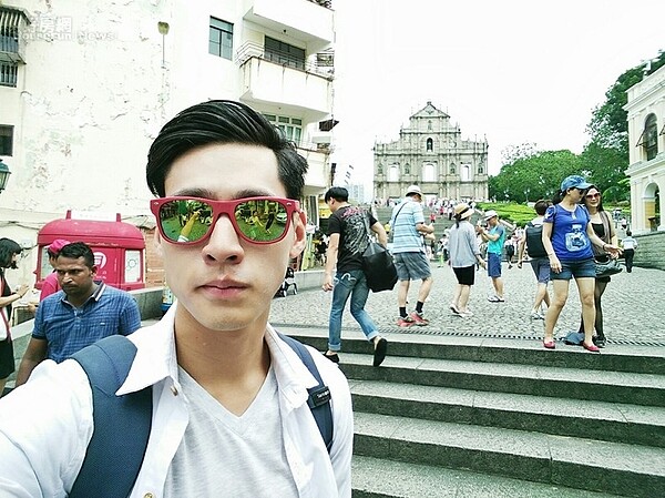 在關島嘗試極限跳傘、潛水,都是牟磊人生重要的經驗