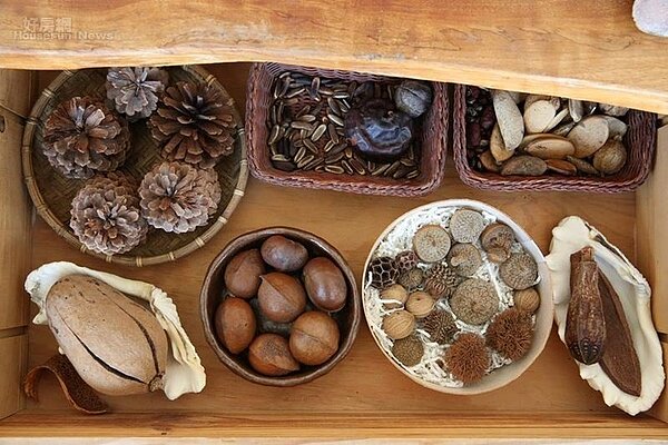 5.	家鄉觸手可得的自然素材，也成了馬秋與老公的創作新愛。
