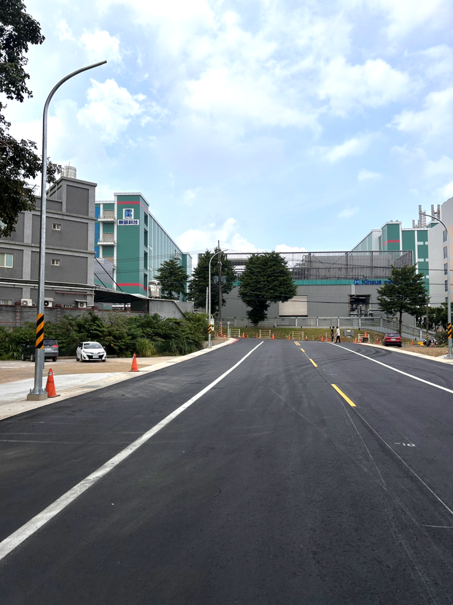 高青路新闢路段完工照片。圖/桃園市政府提供