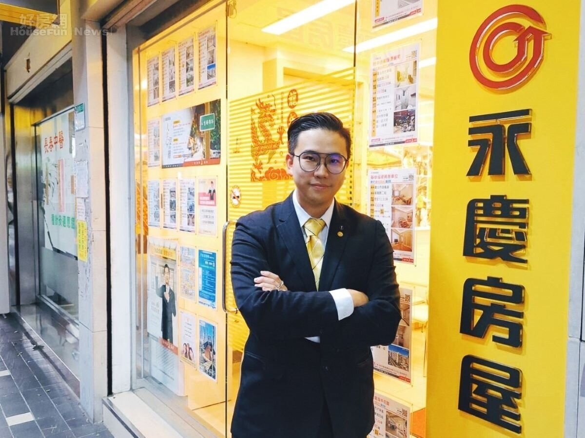 投入房仲工作6年,郭朝勛始終相信「房仲是有溫度的服務業」。圖/永慶房產集團提供