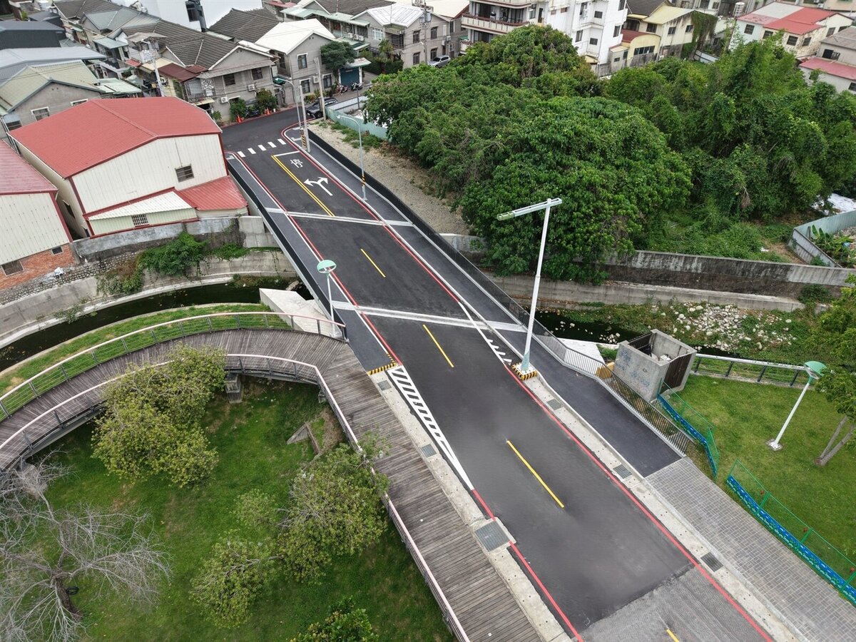 北屯潭子交通路網再縫合！敦富八街銜接大成街「敦富八橋」正式通車。圖／台中市政府建設局提供