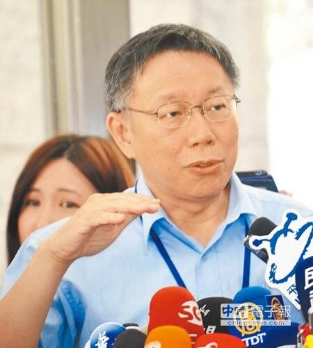 台北市長柯文哲。(劉宗龍攝)