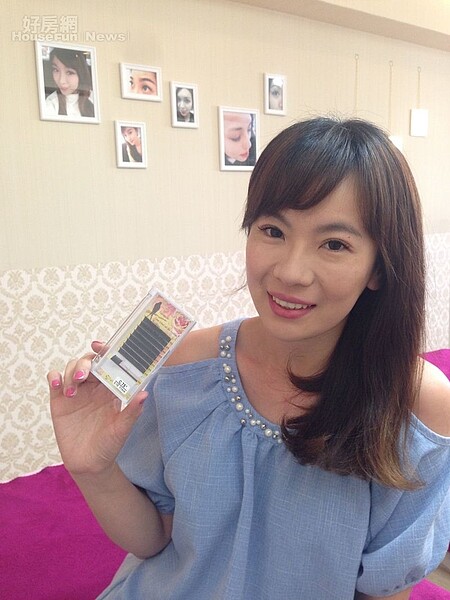 2.徐嘉瑜專心經營美睫工作室,接睫毛技術有口碑。