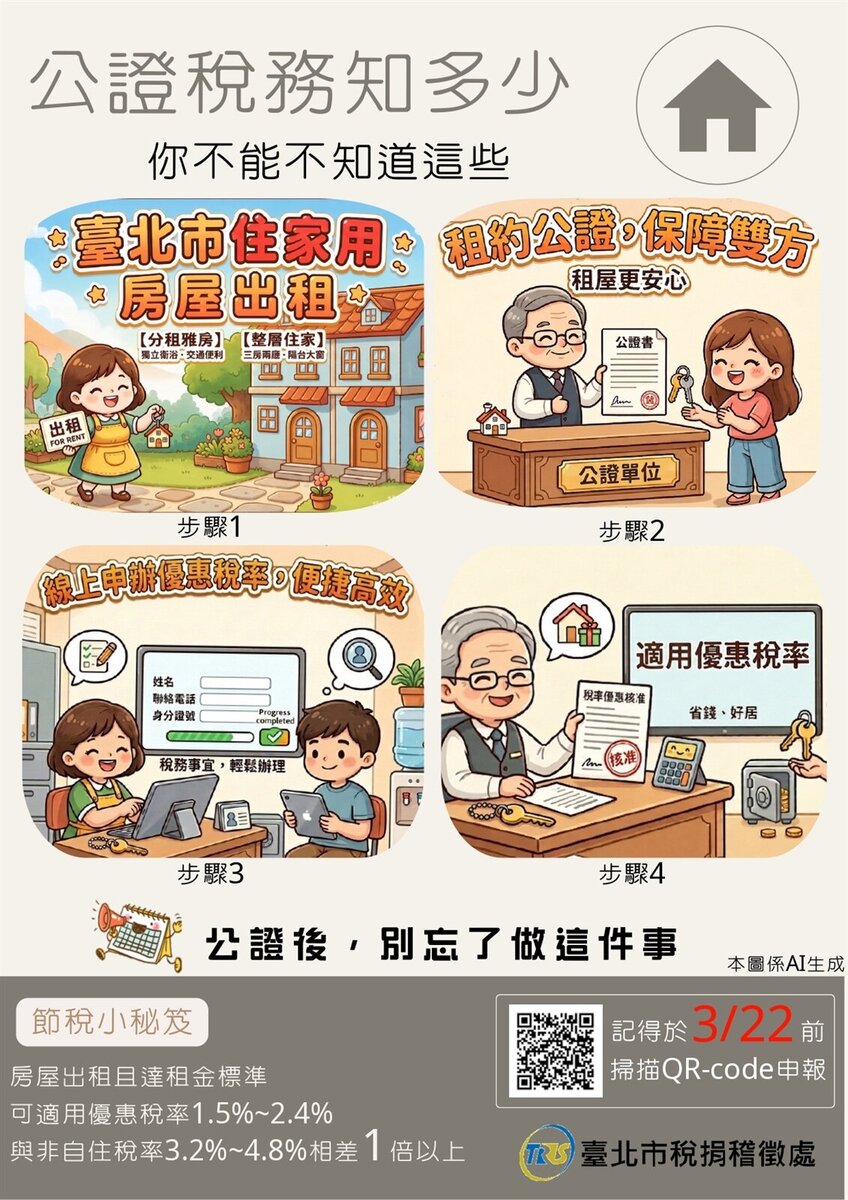 租約公證有保障。圖／財政部提供
