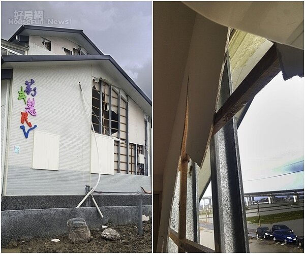 5.去年九月遭受颱風無情的摧殘,幾乎催毀了北館。