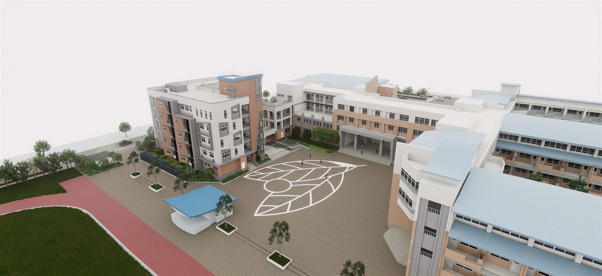 青埔國中第四期校舍工程開工。圖/桃園市工務局提供