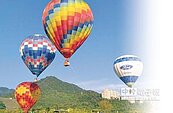 石門熱氣球 升空俯瞰水庫風光